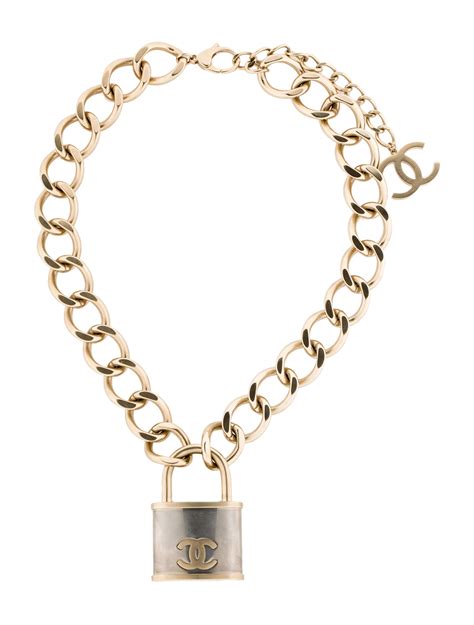 chanel padlock necklace price|Chanel Padlock Necklace .